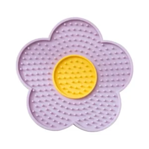Wholesale Sunflower Silicone Pet Lick Mat – Two-Tone Slow Feeder Tray for Dogs & Cats