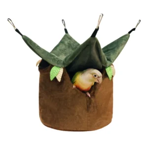 Wholesale Ventilated Plush Bird Nest – Hanging Design with Sun Shield & PE Base