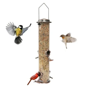 Hanging metal bird feeder bowl for parrots and small birds – wholesale pet supplies