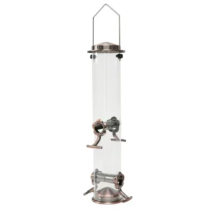 Hanging Metal Bird Feeder – Durable Food & Water Bowl for Small Birds & Parrots