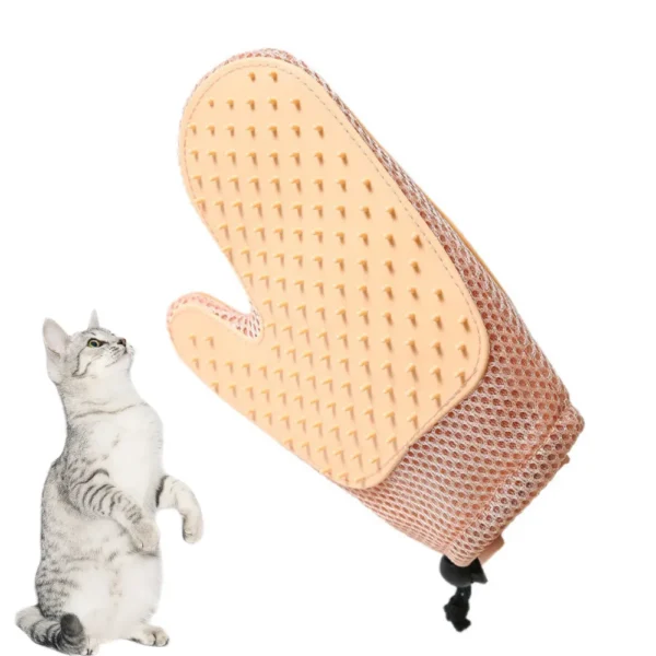Factory Direct Pet Grooming Glove – Dual-Sided Cat Hair Remover & Fur De-Shedding Tool