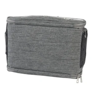 10011 Close-up view of bird travel carrier showing foldable design and plastic tray