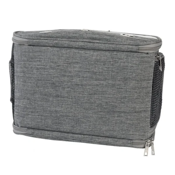 10011 Close-up view of bird travel carrier showing foldable design and plastic tray
