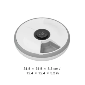 10011 Dimensions of smart 6-meal automatic pet feeder for cats and dogs – wholesale pet supply