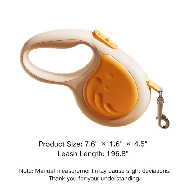 10001 19.6 ft retractable dog leash extended length measurement