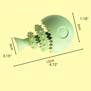 10001 Size guide for fish bone-shaped TPR dog chew toy for small dogs and puppies