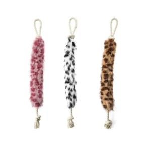 Wholesale Dog Chew Rope Toys – Plush Crinkle Tail Tug Toy for Pets | Bulk Pet Shop Supplies