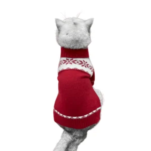 cute Christmas Cat sweater red