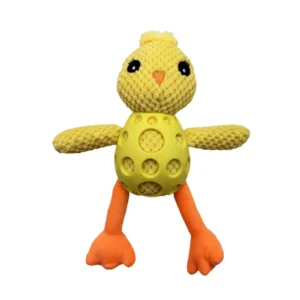 Durable PU Chicken Grid Squeaky Chew Toy for Dogs(MOQ 40)