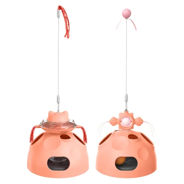 10001 Pink Interactive Cat Ball Track Toy with Teaser Wand – Wholesale Pet Store Supply