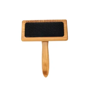 Bamboo Fine-Toothed Pet Needle Comb for Grooming Dogs & Cats – S/M/L