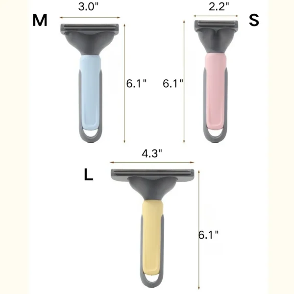 10001 Size guide for pet deshedding comb for long and thick hair cats