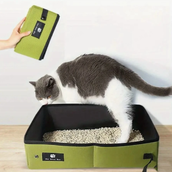 Wholesale Foldable & Leak-Proof Cat Litter Box – Portable Travel Toilet for Cats