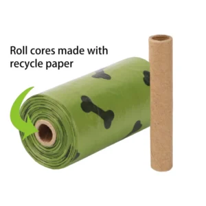 Close-up view of durable dog poop bag dispenser with biodegradable pet trash bags