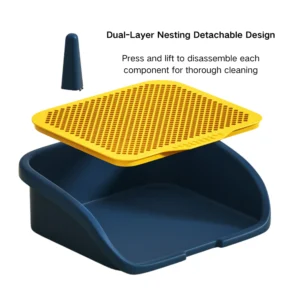 Close-up of Dog Potty Tray Pee Pad Holder Construction