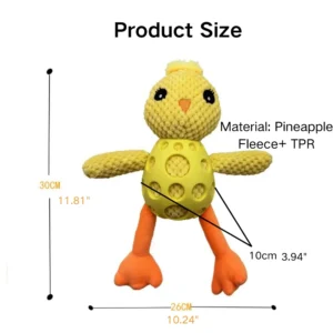 Grid PU chicken squeaky dog chew toy dimensions for wholesale buyers