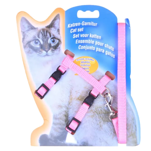 Wholesale Adjustable H-Style Nylon Kitten Harness and Leash Set – Safe & Comfortable Cat Walking Strap