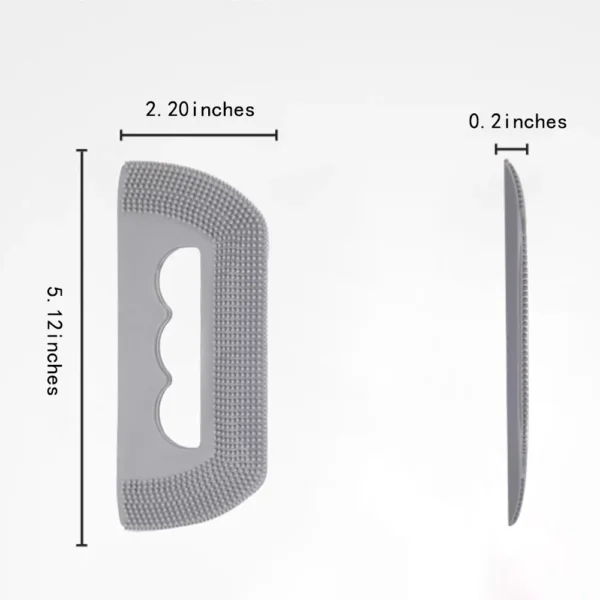 10002 Size Comparison of Grey Mini Pet Hair Remover – Portable Grooming Tool
