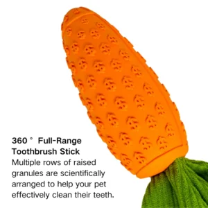 Close-up of textured rubber surface for dog teeth cleaning