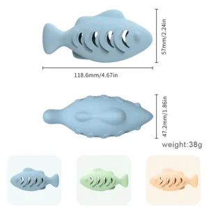 2-in-1 interactive cat toy blue