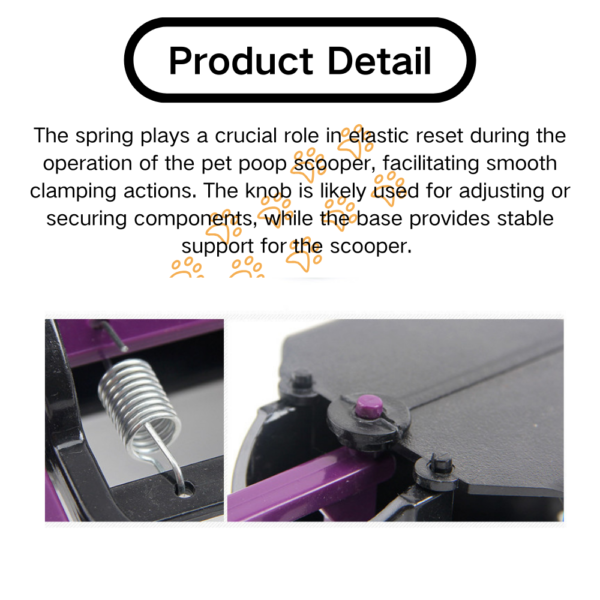 10003 Dog Poop Scooper with Bone-Shaped Dispenser