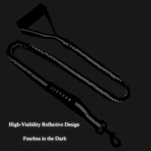 10003 Shock-absorbing elastic section detail of dog training leash