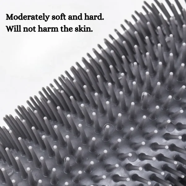 10003 Close-up of cat corner massage brush showing durable soft bristles and removable comb