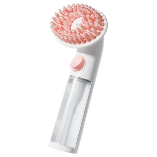 Long-Handle Silicone Pet Grooming Brush for Dogs & Cats – Bath Scrubber & Massager( MOQ 32)