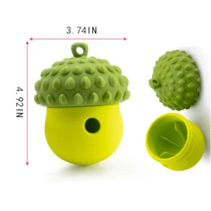 10004 Size chart for berry-shaped silicone dog treat dispensing slow feeder toy