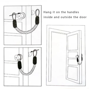 10004 Rope dog toy also works as a practical door handle stopper