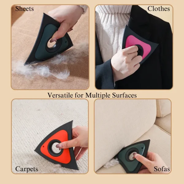 10004 Reusable multifunctional pet fur remover cleaning dog and cat hair from fabric surfaces