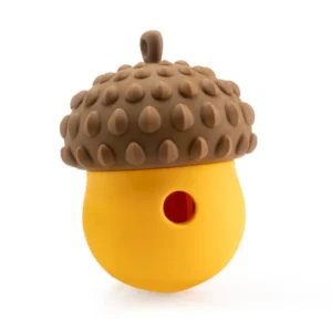 10005 Brown berry-shaped silicone dog treat toy