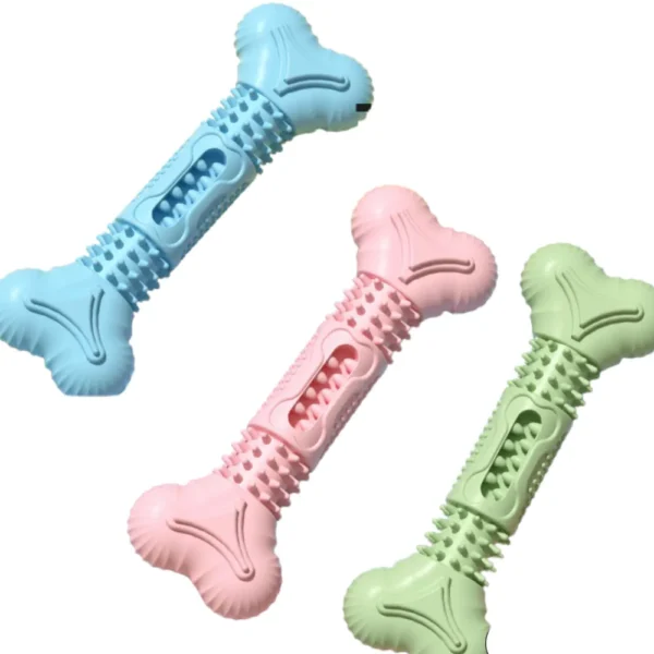 Wholesale Bone-Shaped TPR Dog Chew Toy – Durable Teething Toy for Small Dogs (MOQ 36)