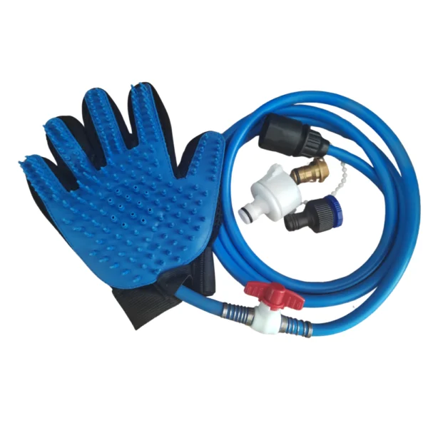 Wholesale 3-in-1 Pet Grooming Glove – Deshedding Brush, Shower Spray & Hair Remover for Dogs and Cats