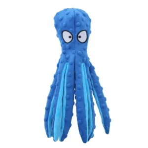 Durable Plush Octopus Dog Toy – Soft, Squeaky, Chew-Resistant, Wholesale Pet Supply