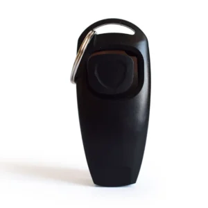 10006 2-in-1 dog training whistle and clicker in black, durable wholesale pet tool