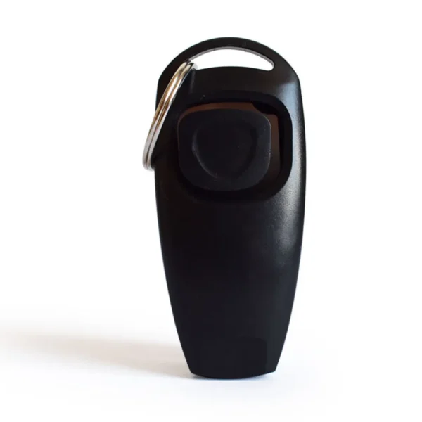 10006 2-in-1 dog training whistle and clicker in black, durable wholesale pet tool