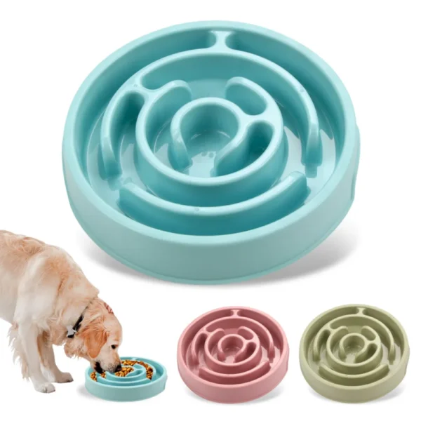 Non-Slip Round Puzzle Pet Slow Feeder Bowl for Cats & Dogs – Wholesale Pet Supplies( MOQ 16)