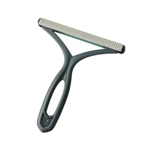 Double-sided pet hair remover brush in dark blue color option