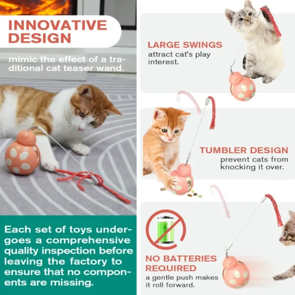 Interactive Cat Teasing Stick Interactive Cat Teasing Stick