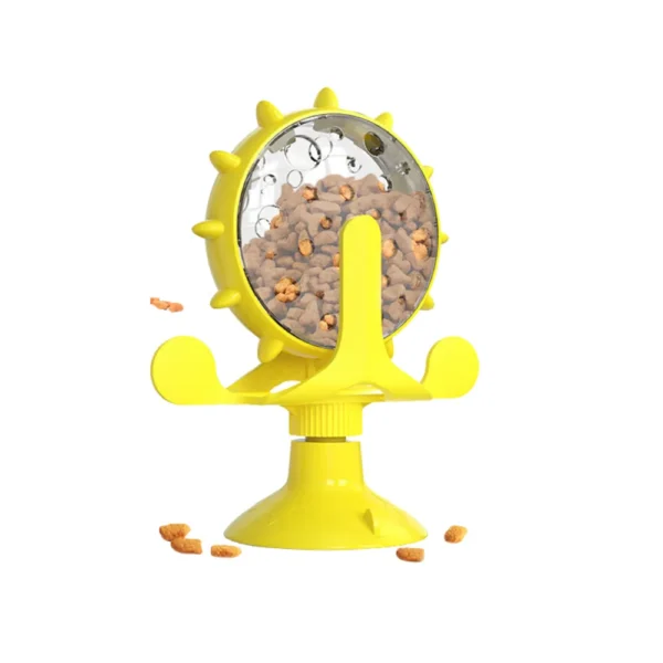 Wholesale Pet Treat Dispenser Toy with Suction Cup – 360° Rotating Cat Food Puzzle Feeder for Interactive Play