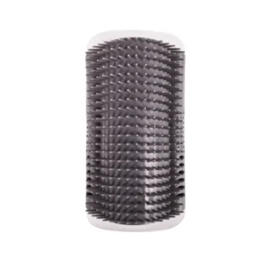 Cat Wall Corner Self Groomer Brush – Easy Install Massage & Soft Comb Scratcher (Grey, Blue)