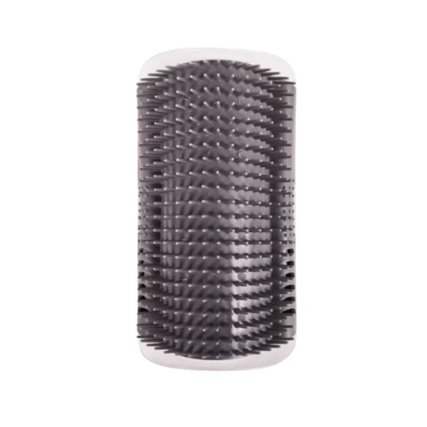 Cat Wall Corner Self Groomer Brush – Easy Install Massage & Soft Comb Scratcher (Grey, Blue)