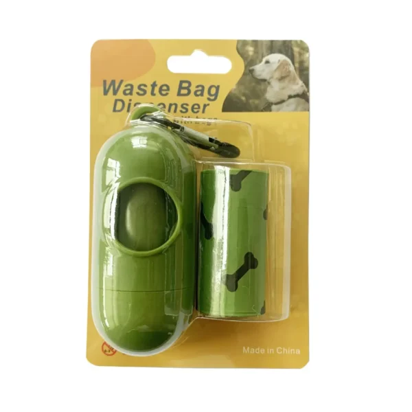 Durable Dog Poop Bag Dispenser with 2 Rolls Biodegradable HDPE EPI Waste Bags（MOQ 30）