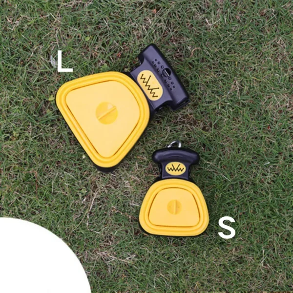 10007 Yellow portable poop scooper with built-in waste bag storage