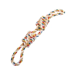 Wholesale Tough Twisted Cotton Rope Dog Chew Toy – Durable Tug Rope for Medium & Large Dogs