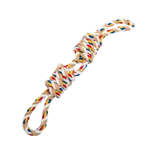 Wholesale Tough Twisted Cotton Rope Dog Chew Toy – Durable Tug Rope for Medium & Large Dogs
