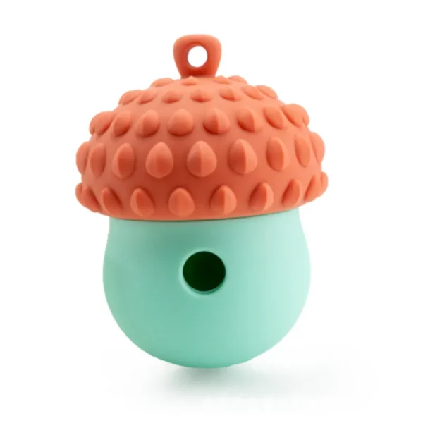 10008 Red berry-shaped slow feeder chew toy for dogs
