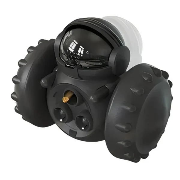 10012 Robot shaped pet toy dispenser in black color