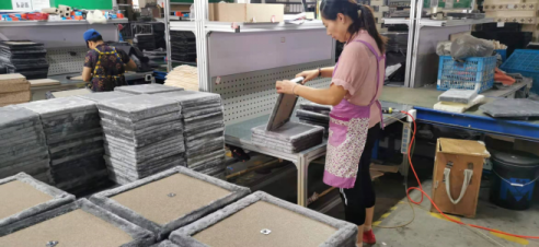 Pet supplies manufacturing site producing cat trees, direct sourcing via justforpetstore.com